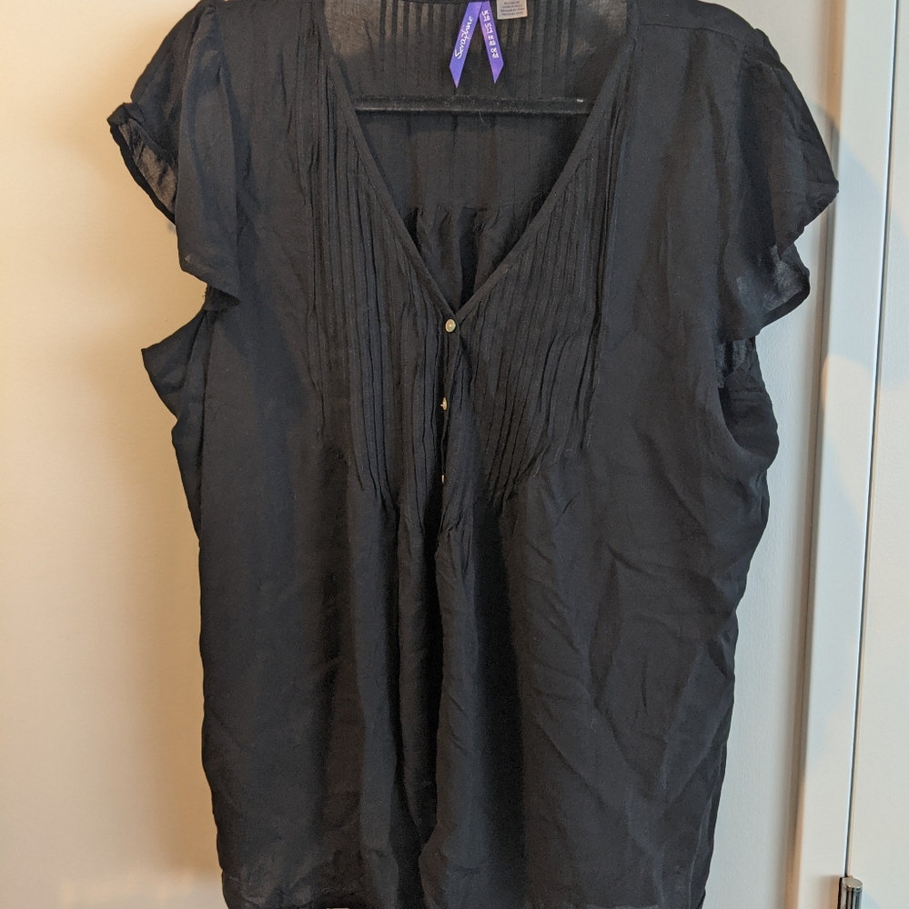 Seraphine Black Maternity Blouse